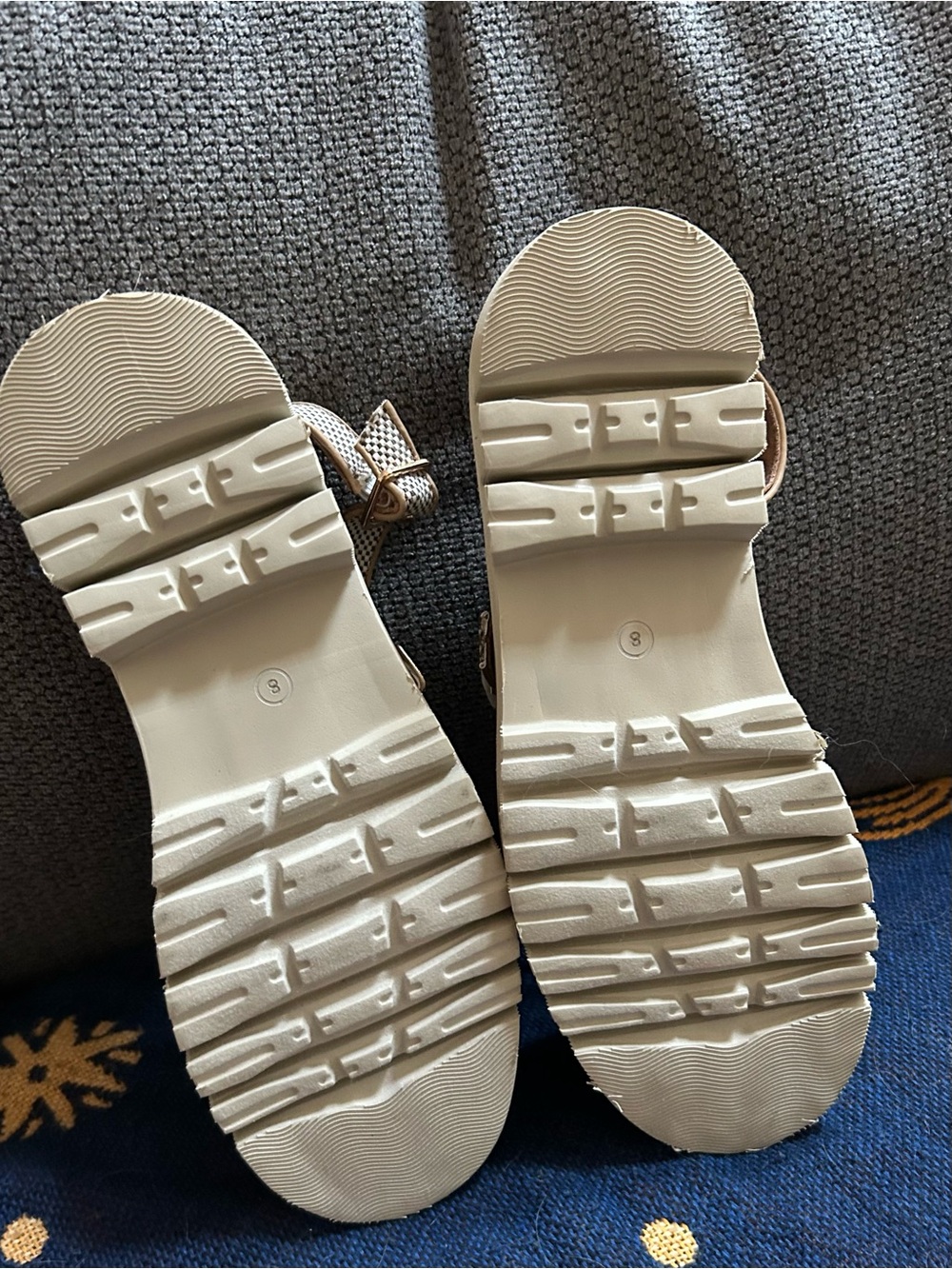 NWOT Corkys Beige Mary Jane Platform Flats - Picture 2 of 4